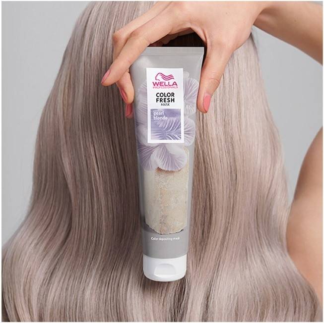 Color fresh маска отзывы. Wella professional Color Fresh Pearl blonde Mask. Колор Фреш маска Pear blonde. Wella Color Fresh Mask. Оттеночная маска Wella Color Fresh.