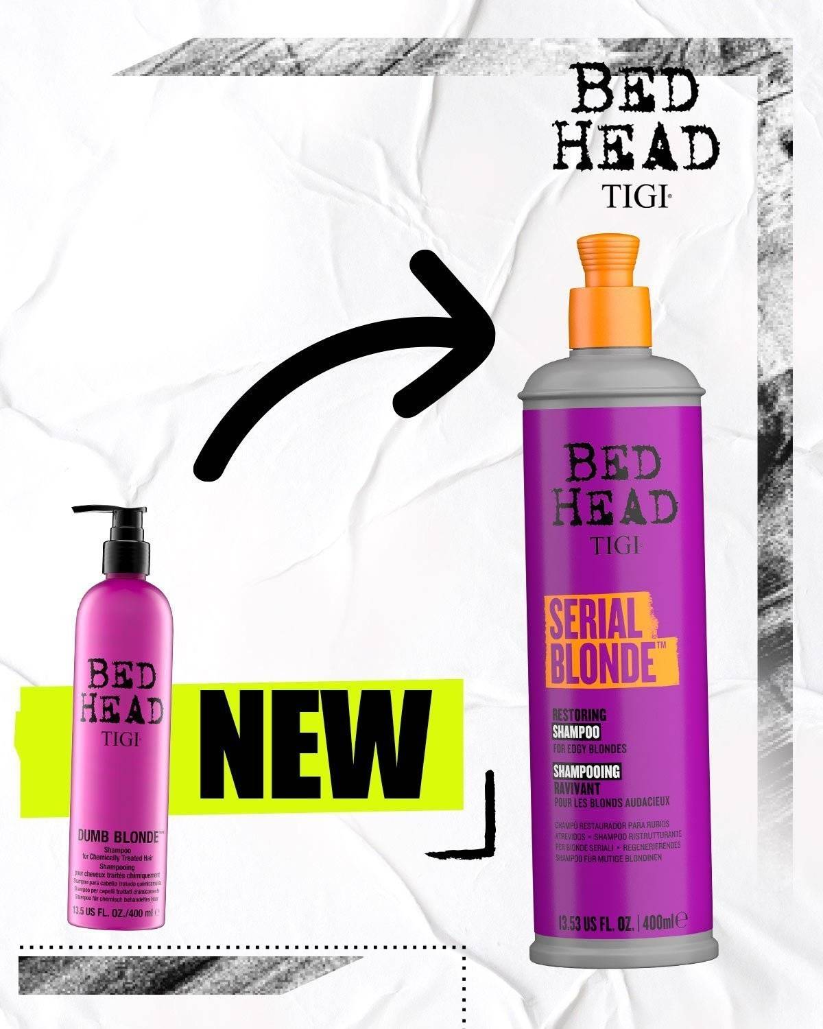 TIGI BED HEAD SERIAL BLONDE - Восстановляющий шампунь для блондинок 400 мл