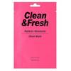 EUNYUL Clean Fresh Refresh/Moistuize Sheet Mask - Тканевая маска для освежающего и увлажняющего эффекта 22 мл, Объём: 22 мл