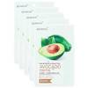 EUNYUL Natural Moisture Mask Pack Avocado - Маска тканевая с экстрактом авокадо, 5 шт, Объём: 5 шт