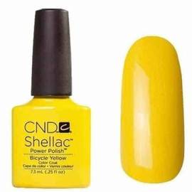 CND Shellac № 513 Yellow Bicycle - желтый, сочный, плотный, с микроблеском