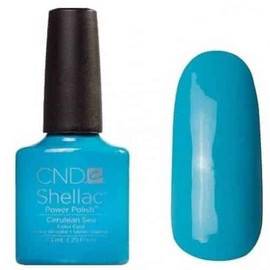 CND Shellac № 518 Cerulean Sea - голубой, плотный, эмалевый