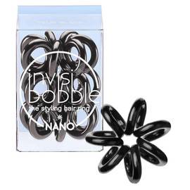 Invisibobble NANO True Black - мини-резинка для волос черная (3 шт.)
