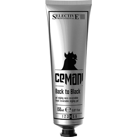 Selective Cemani Black Reversible Styling Gel Back to black - Гель для укладки волос со смываемым черным пигментом 150 мл, Объём: 150 мл