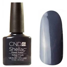 CND Shellac № 625 Indigo Frock - Сине-серый, плотный, эмалевый