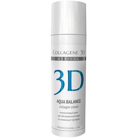 Medical Collagene 3D AQUA BALANCE - Коллагеновый крем с гиалуроновой кислотой, восстановление тургора и эластичности кожи 150 мл, Объём: 150 мл