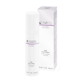 Janssen Cosmetics Oily Skin AHA face cream - Легкий активный крем с фруктовыми кислотами для жирной кожи 50 мл, Объём: 50 мл
