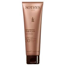 Sothys Protective Lotion Face And Body SPF30 High Protection UVA/UVB - Эмульсия с SPF30 для лица и тела 125 мл, Объём: 125 мл