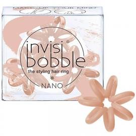 Invisibobble NANO Make-Up Your Mind - мини-резинка для волос нюдовый (3 шт.)