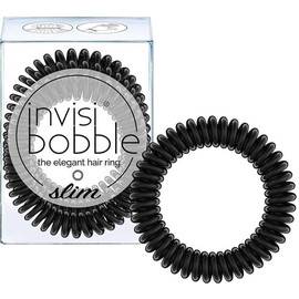 Invisibobble SLIM True Black - резинка для волос черный (3 шт.)