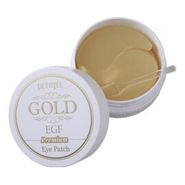 PETITFEE Hydro Gel Eye Patch Premium Gold EGF - Гидрогелевые патчи для глаз "EGF и золото" 60 шт., Упаковка: 60 шт.
