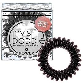 Invisibobble POWER Luscious Lashes - резинка для волос черный металлик (3 шт.)