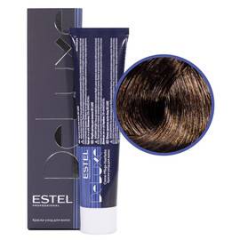 Estel Professional De Luxe - Краска-уход 6/74 темно-русый коричнево-медный 60 мл