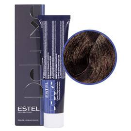 Estel Professional De Luxe - Краска-уход 5/67 светлый шатен фиолетово-коричневый 60 мл