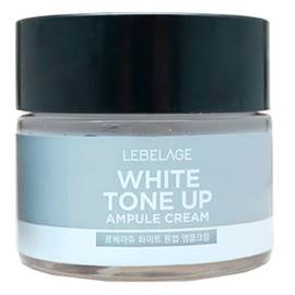 Lebelage White Tone Up Ampule Cream - Ампульный крем, выравнивающий тон лица 70 мл, Объём: 70 мл