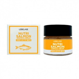 Lebelage Nutri Salmon Ampule Cream - Ампульный крем питательный с маслом лосося 70 мл, Объём: 70 мл