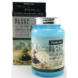 FarmStay Black Pearl All-In-One Ampoule - Многофункциональная ампульная сыворотка с черным жемчугом 250 мл, Объём: 250 мл