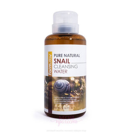 FarmStay Pure Natural Snail Cleansing Water - Очищающая вода с муцином улитки 500 мл, Объём: 500 мл