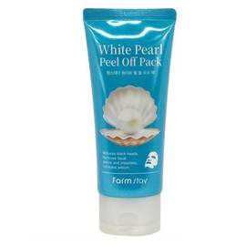 FarmStay White Pearl Peel Off Pack - Очищающая маска-пленка с экстрактом жемчуга 100 гр, Объём: 100 гр