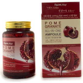 FarmStay Pomegranate All-In-One Ampoule - Многофункциональная ампульная сыворотка с экстрактом граната 250 мл, Объём: 250 мл