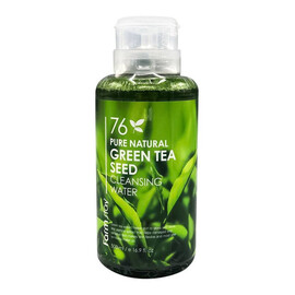 FarmStay 76 Pure Natural Green Tea Seed Cleansing Water - Очищающая вода с экстрактом зеленого чая 500 мл, Объём: 500 мл