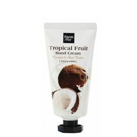 FarmStay Tropical Fruit Hand Cream Coconut Shea Butter - Крем для рук "Тропические фрукты" с кокосом и маслом ши 100 мл, Объём: 100 мл