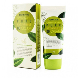 FarmStay Green Tеa Seed Pure Anti-Wrinkle BB Cream - ББ крем, разглаживающий морщинки с семенами зеленого чая 40 гр, Объём: 40 гр
