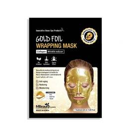 MBeauty Gold Foil Wrapping Mask - Антивозрастная золотая фольгированная маска для лица с коллагеном 25 мл, Объём: 25 мл