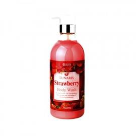 LUNARIS Body Wash Strawberry - Гель для душа с экстрактом клубники 750 мл, Объём: 750 мл
