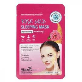 MBeauty Rose Gold Sleeping Mask - Увлажняющая ночная маска с розовой водой 3 х 7 гр, Объём: 3 х 7 гр