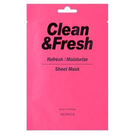 EUNYUL Clean Fresh Refresh/Moistuize Sheet Mask - Тканевая маска для освежающего и увлажняющего эффекта 22 мл, Объём: 22 мл