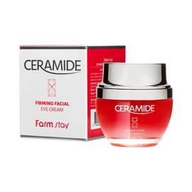 FarmStay Ceramide Firming Facial Eye Cream - Укрепляющий крем для области вокруг глаз с керамидами 50 мл, Объём: 50 мл
