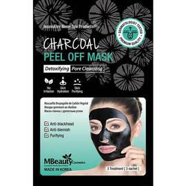 MBeauty Charcoal Peel Off Mask - Маска-пленка с древесным углем для очищения пор 3 х 7 гр, Объём: 3 х 7 гр