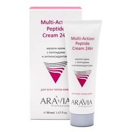 ARAVIA Multi-Action Peptide Cream - Мульти-крем с пептидами и антиоксидантным комплексом для лица 50 мл, Объём: 50 мл