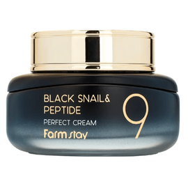 FarmStay Black Snail Peptide9 Perfect Cream - Омолаживающий крем для лица с комплексом из 9 пептидов 55 мл, Объём: 55 мл