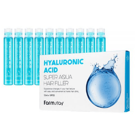 FarmStay Hyaluronic Acid Super Aqua Hair Filler - Суперувлажняющий филлер для волос с гиалуроновой кислотой 120 мл, Объём: 120 мл