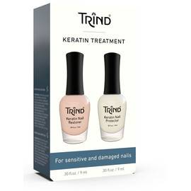 Trind Keratin Treatment - Набор для защиты и восстановления ногтей с кератином 2 поз., Объём: 2 поз.