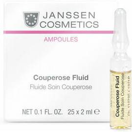 Janssen Cosmetics Couperose fluid - Сосудоукрепляющий концентрат для кожи с куперозом 7 x 2 мл, Объём: 7 x 2 мл
