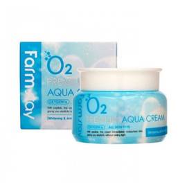 FarmStay O2 Premium Aqua Cream - Увлажняющий крем с кислородом 100 гр, Объём: 100 гр