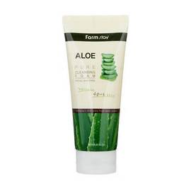 FarmStay Aloe Pure Cleansing Foam - Очищающая пенка с экстрактом алоэ 180 мл, Объём: 180 мл