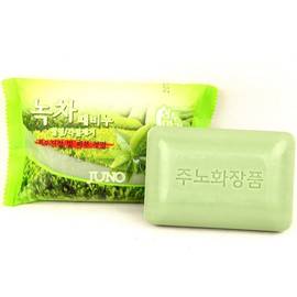 JUNO Green Tea Peeling Soap - Мыло с отшелушивающим эффектом с зеленым чаем 150 гр, Объём: 150 гр