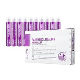 FarmStay DERMA СUBE Panthenol Healing Hair Filler - Питательный филлер для волос с пантенолом 13мл*10шт., Объём: 13мл*10шт.