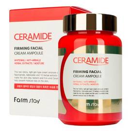 FarmStay Ceramide Firming Facial Cream Ampoule - Укрепляющий ампульный крем-гель с керамидами 250 мл, Объём: 250 мл