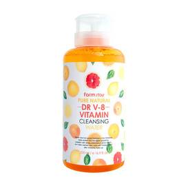 FarmStay Pure Natural Dr V-8 Vitamin Cleansing Water - Очищающая вода с витаминами 500 мл, Объём: 500 мл