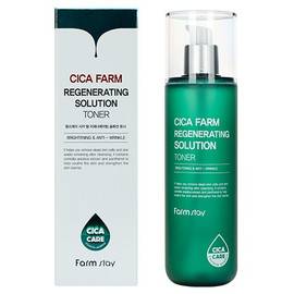 FarmStay Cica Farm Regenerating Solution Emulsion - Восстанавливающая эмульсия для лица с центеллой азиатской 200 мл, Объём: 200 мл
