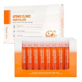 FarmStay DERMA СUBE Amino Clinic Hair Filler - Интенсивный филлер для волос с аминокислотами 13мл*10шт., Объём: 13мл*10шт.