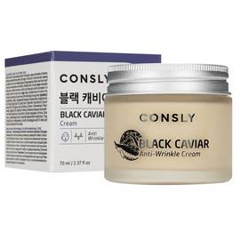 Consly Black Caviar Anti-Wrinkle Cream - Крем для лица против морщин с экстрактом черной икры 70 мл