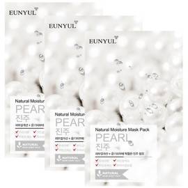EUNYUL Natural Moisture Mask Pack Pearl - Маска тканевая с экстрактом жемчуга, 3 шт