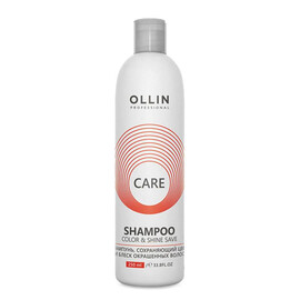 OLLIN Care Color & Shine Save Shampoo - Шампунь, сохраняющий цвет и блеск окрашенных волос 250 мл, Объём: 250 мл