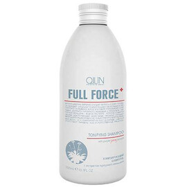 OLLIN Full Force Tonifying Shampoo - Тонизирующий шампунь с экстрактом пурпурного женьшеня 300 мл, Объём: 300 мл